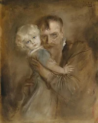 Self-Portrait with Daughter Marion